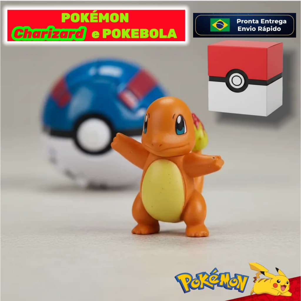 Pokémon Bola de Batalha 7cm + Caixa Presente Perfeito para Presente