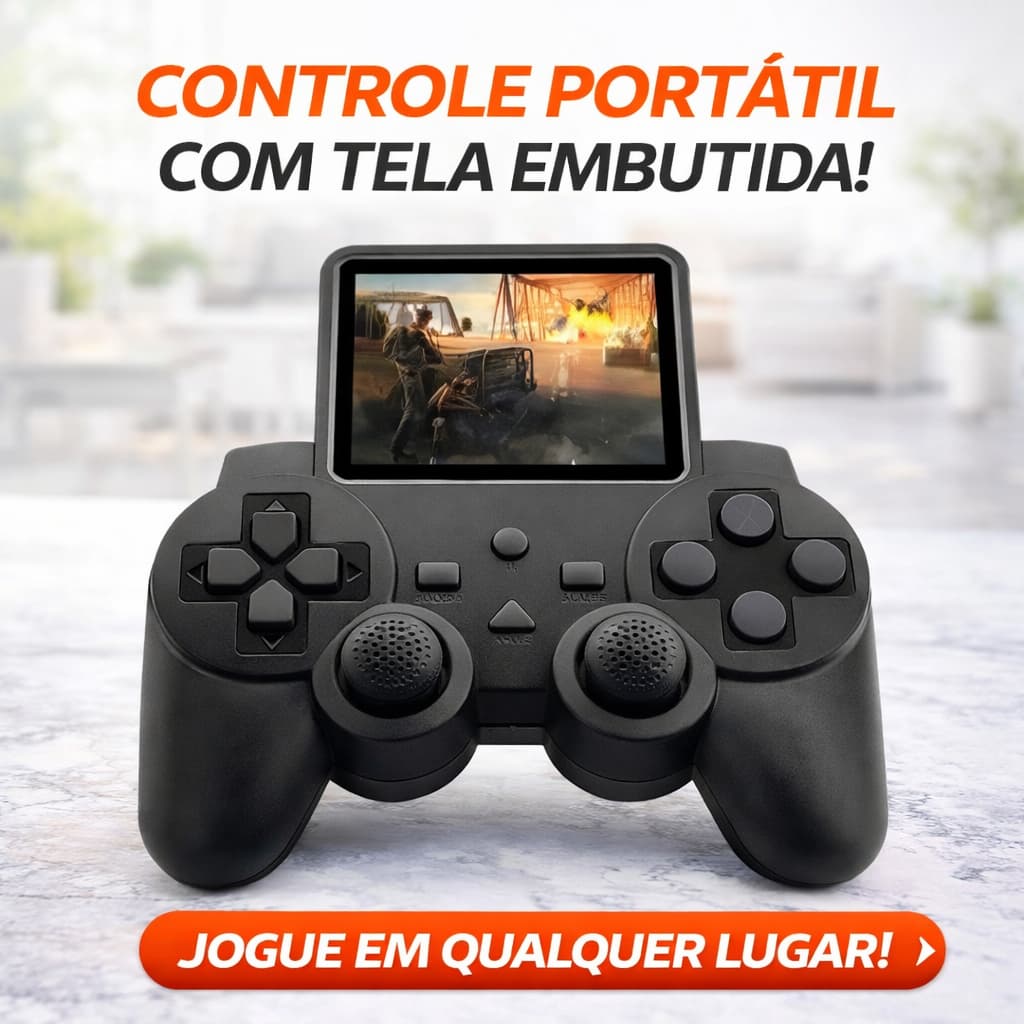 Game Retrô 520 Jogos Clássicos 520 em 1 Console Portátil GamePad S10
