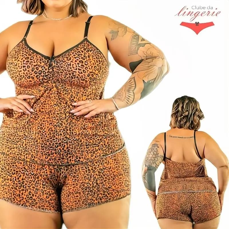 Pijama Plus Size Feminino Verão Leve Malha Fria Confortável do G1 ao G4 Envio Rápido
