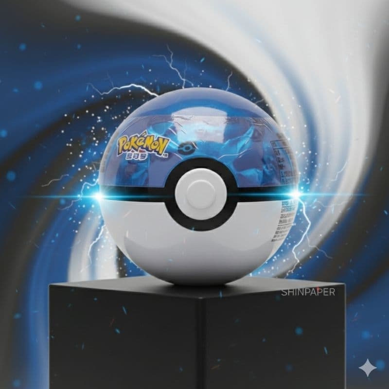 POKEBOLA SURPRESA PREMIUM AZUL brinquedo com POKÉMON Sortido RARO ou EVOLUÍDO - Acessório Kawaii