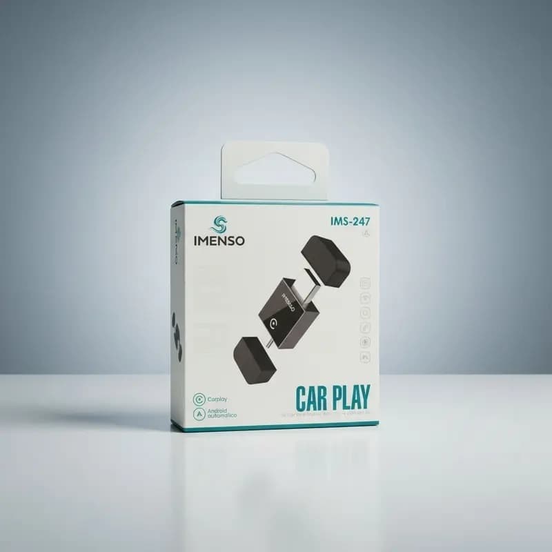 Adaptador Carplay Ims247 Sem Fio GPS Playlist aplicativo plug-and-play siri e google assistant