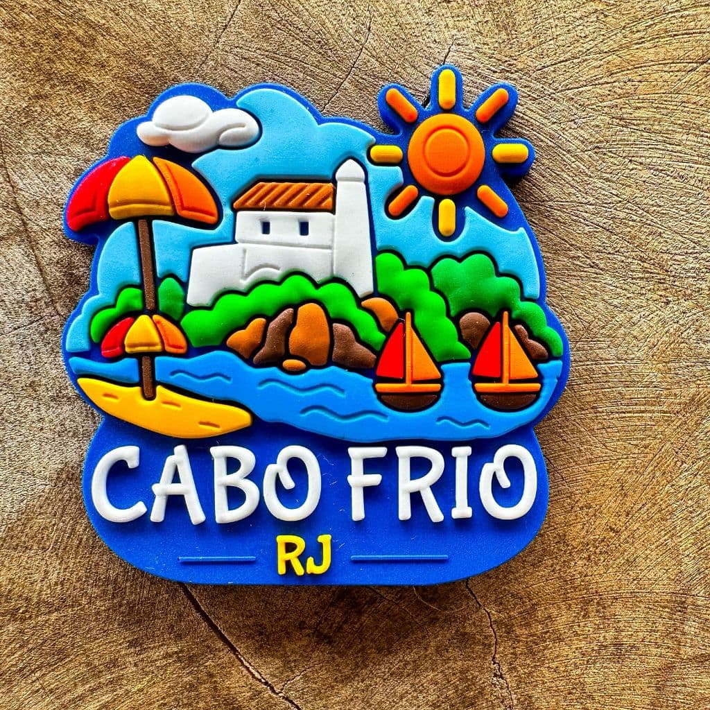 Ímã EXCLUSIVO de CABO FRIO - RJ – Colecionável PREMIUM