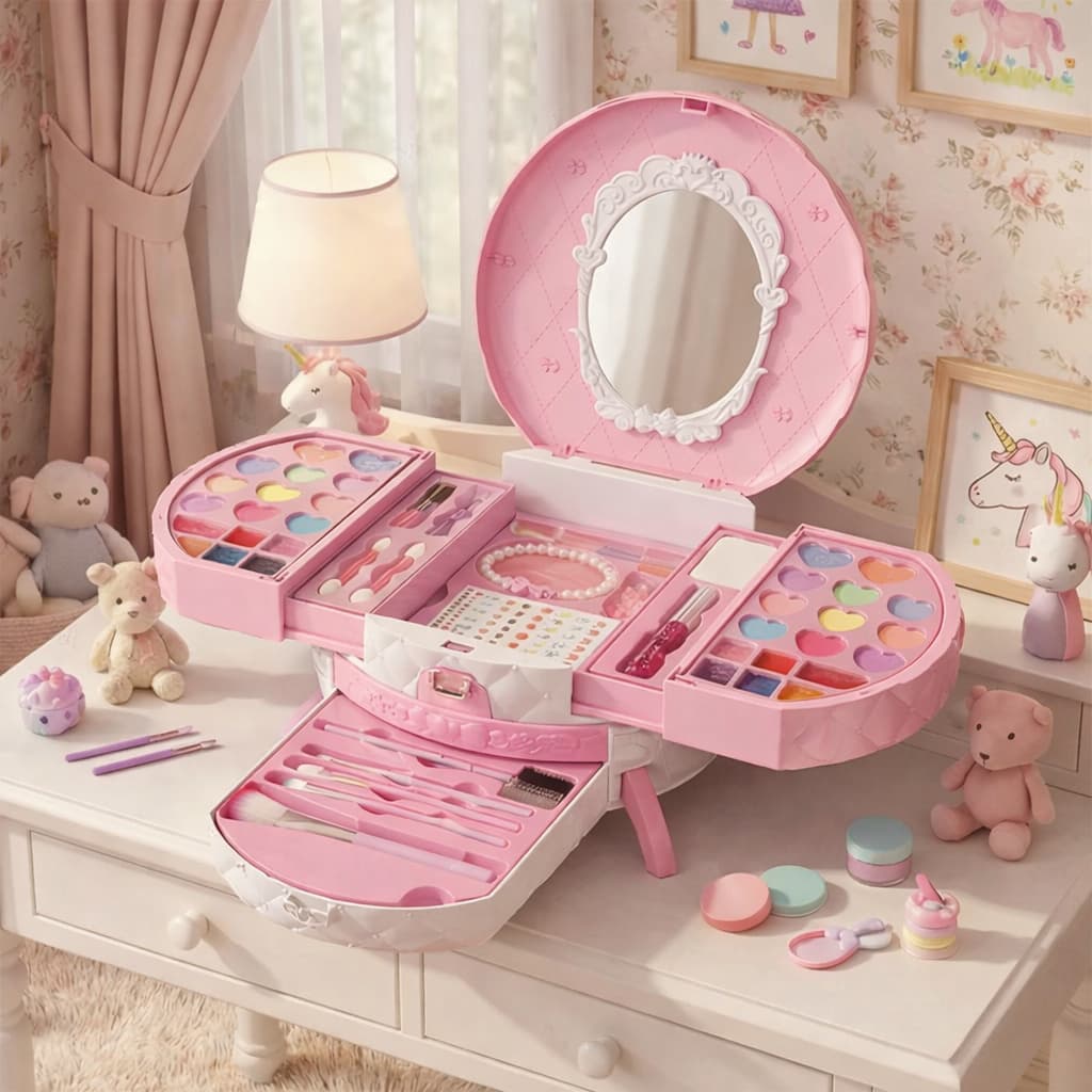 Maleta De Maquiagem Infantil - Kit Maquiagem Infantil Lindo