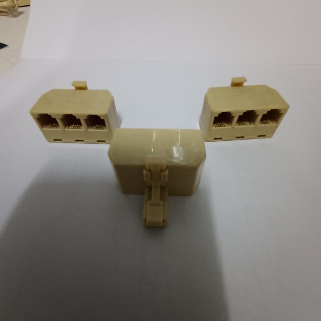 Multiplicador Divisor Distribuidor Telefonico 3 Saidas 10-pç