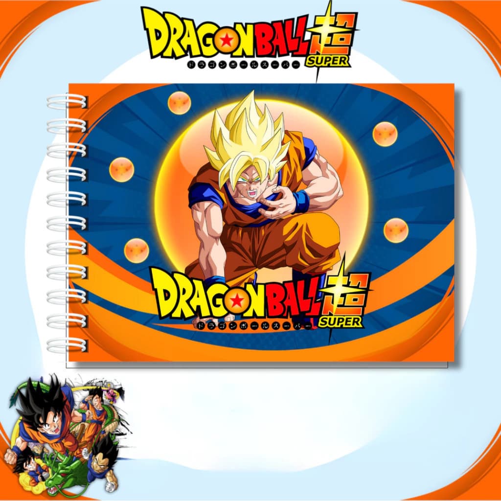 Livro De Colorir Dragon Ball Capa Dura Folhas A5