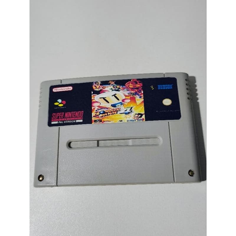 Cartucho original Reprogramado Super Famicon / Super Nintendo - Super Bomberman 4
