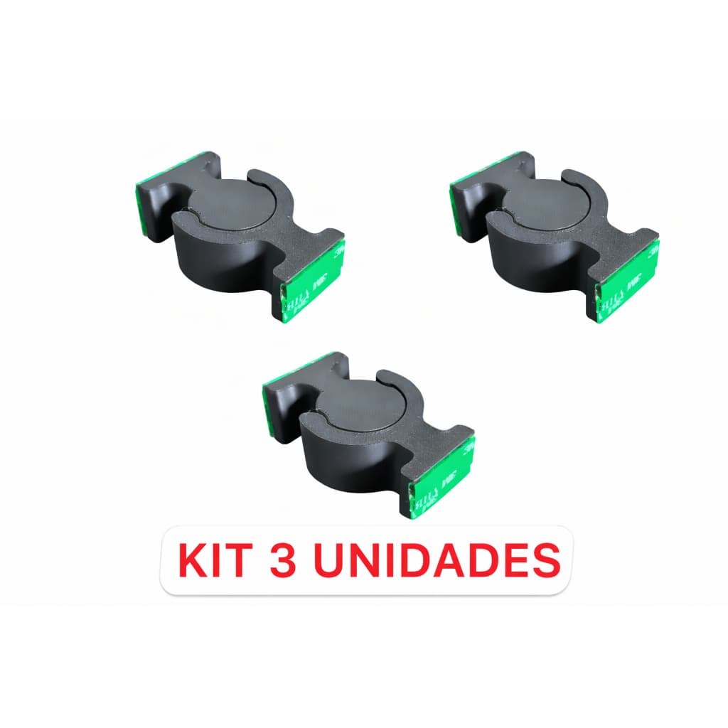 Kit3 Trava Para Porta Prendedor de Porta Sem Furo Alta Durabilidade Plástico Reforçado