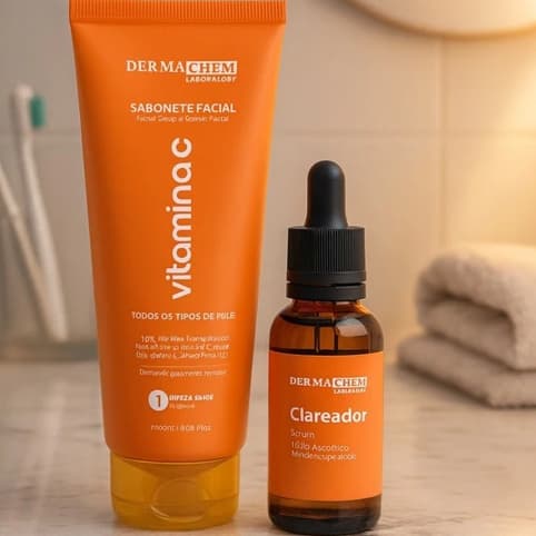 DermaChem Kit Serum Clareador   + Sabonete Vitamina  C Dermachem