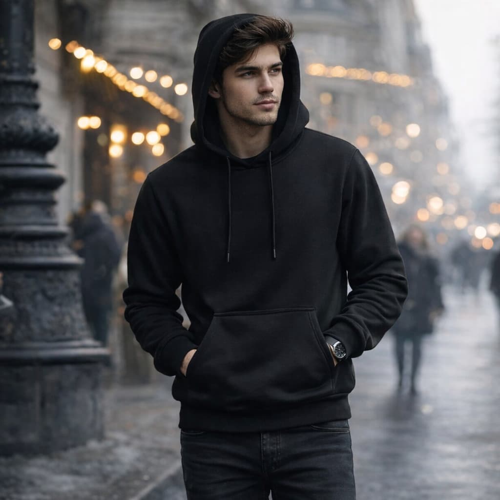 Moletom Liso de Capuz Canguru Básico Masculino e Feminino Com Bolso BJ