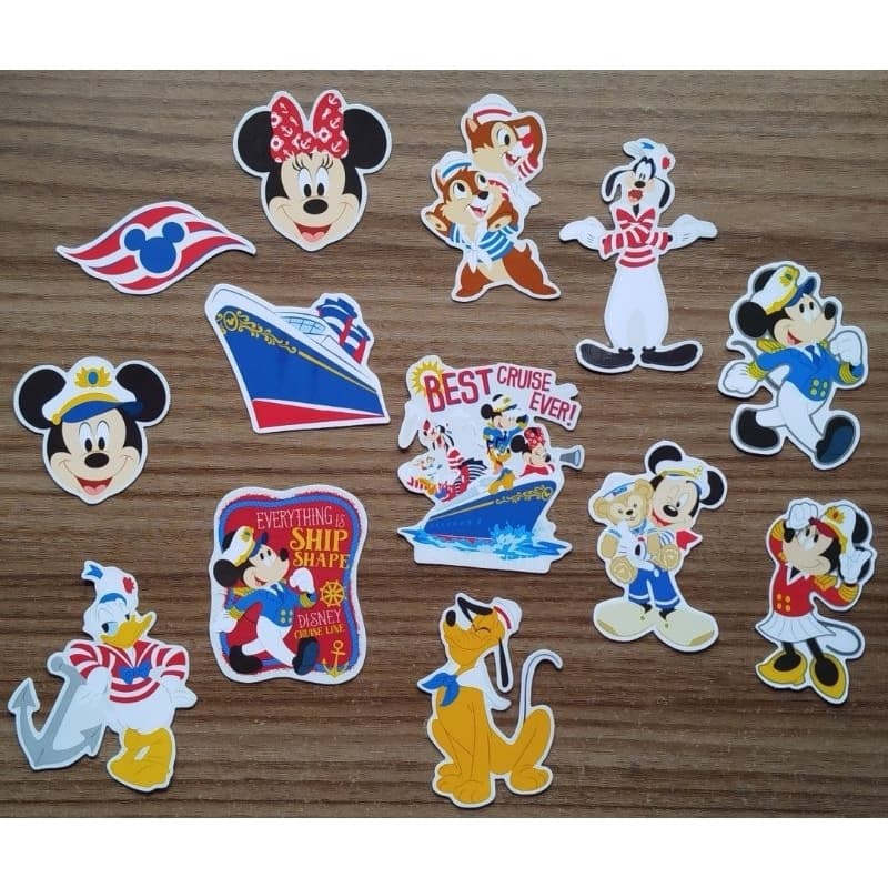 Kit Imã Magnético para Geladeira Disney Cruise Line Mickey e Amigos