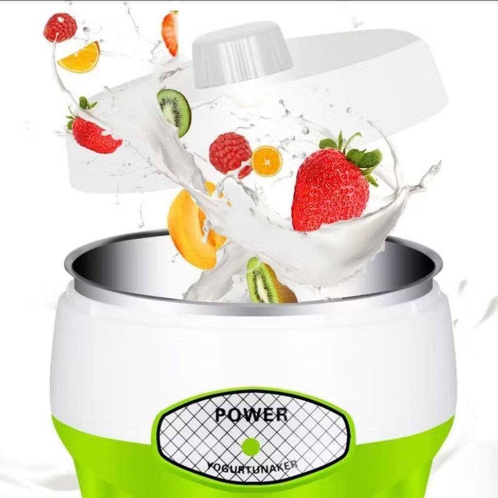 Iogurteira Elétrica Automática 110V/220V – Faz Iogurte Natural Caseiro, Grego, Saudável, Sem Conservantes