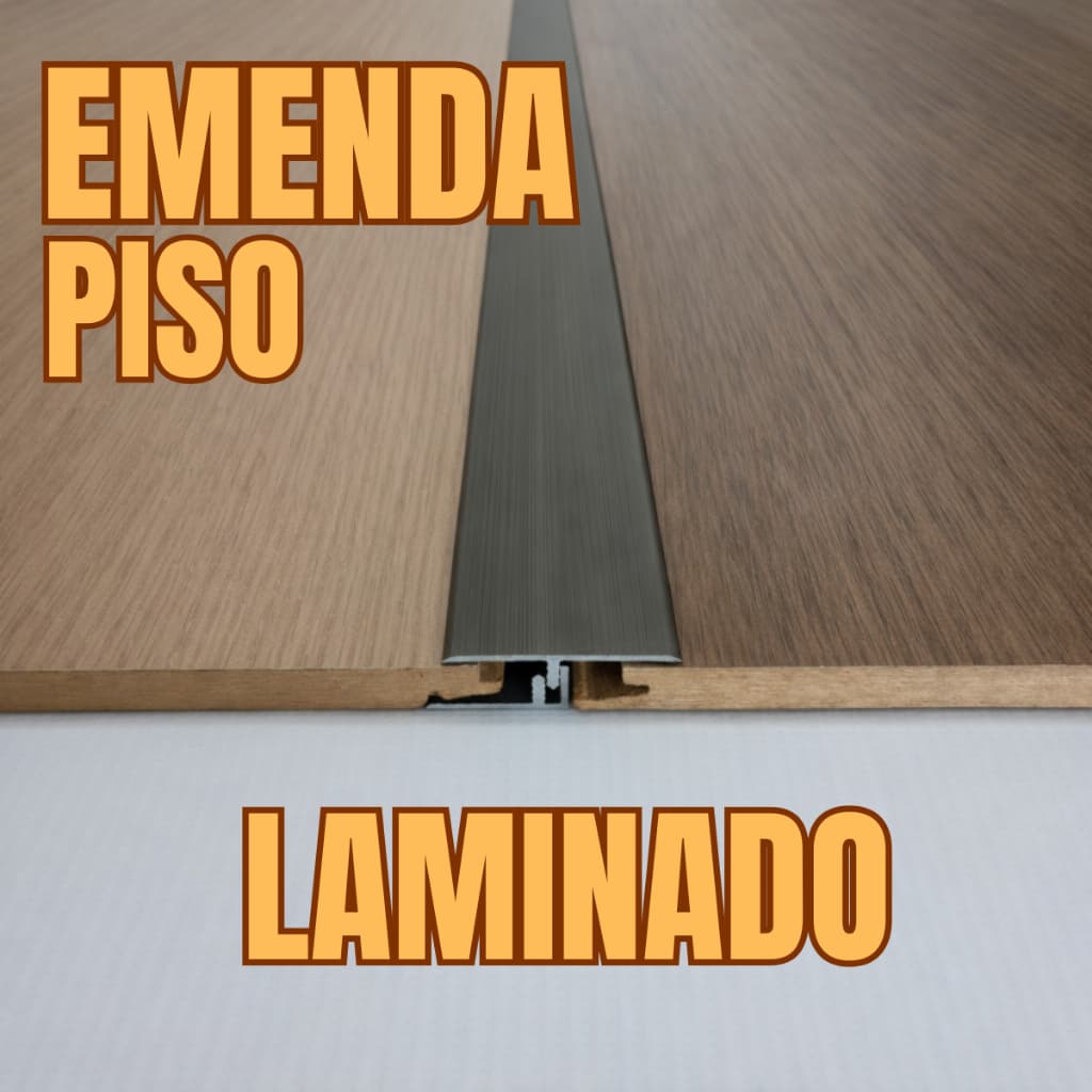 Perfil T transição + base para piso laminado