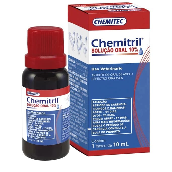 Chemitril Oral Aves 10% - 10ml Chemitec