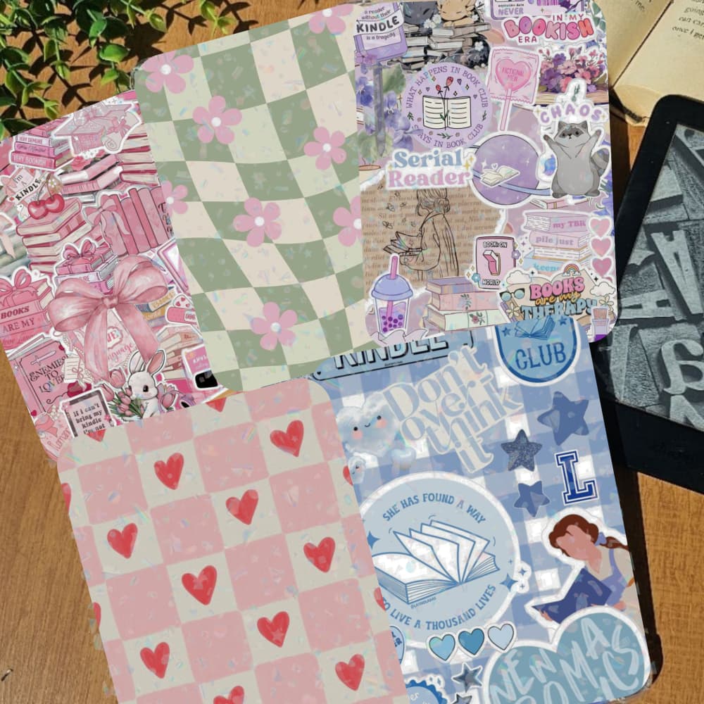 Kindle Insert Card Skin Holográfico Capa Transparente 11 geração 2022/2024 Paperwhite Colorsoft