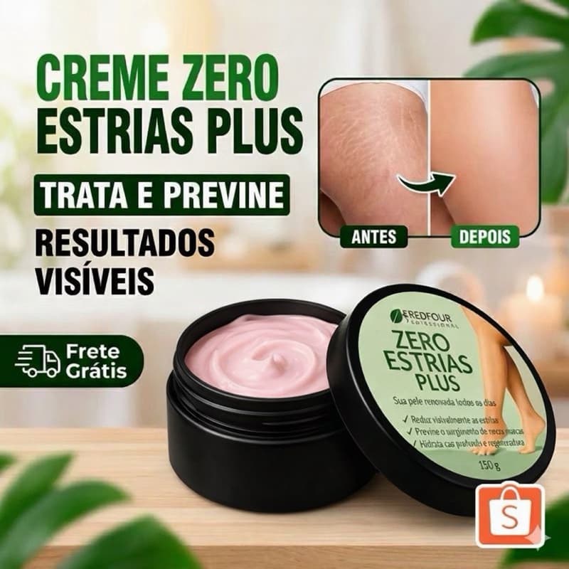 Creme Zero Estrias Plus Removedor Anti Estrias Trata E Previne 150g - RedFour