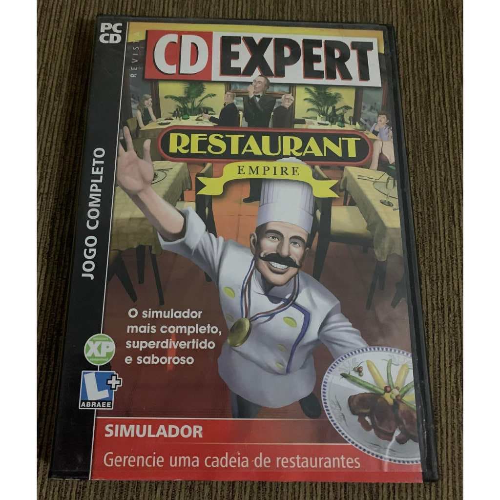 Restaurant Empire Cd Expert Jogo Para Pc Original Completo  ITEM RARÍSSIMO