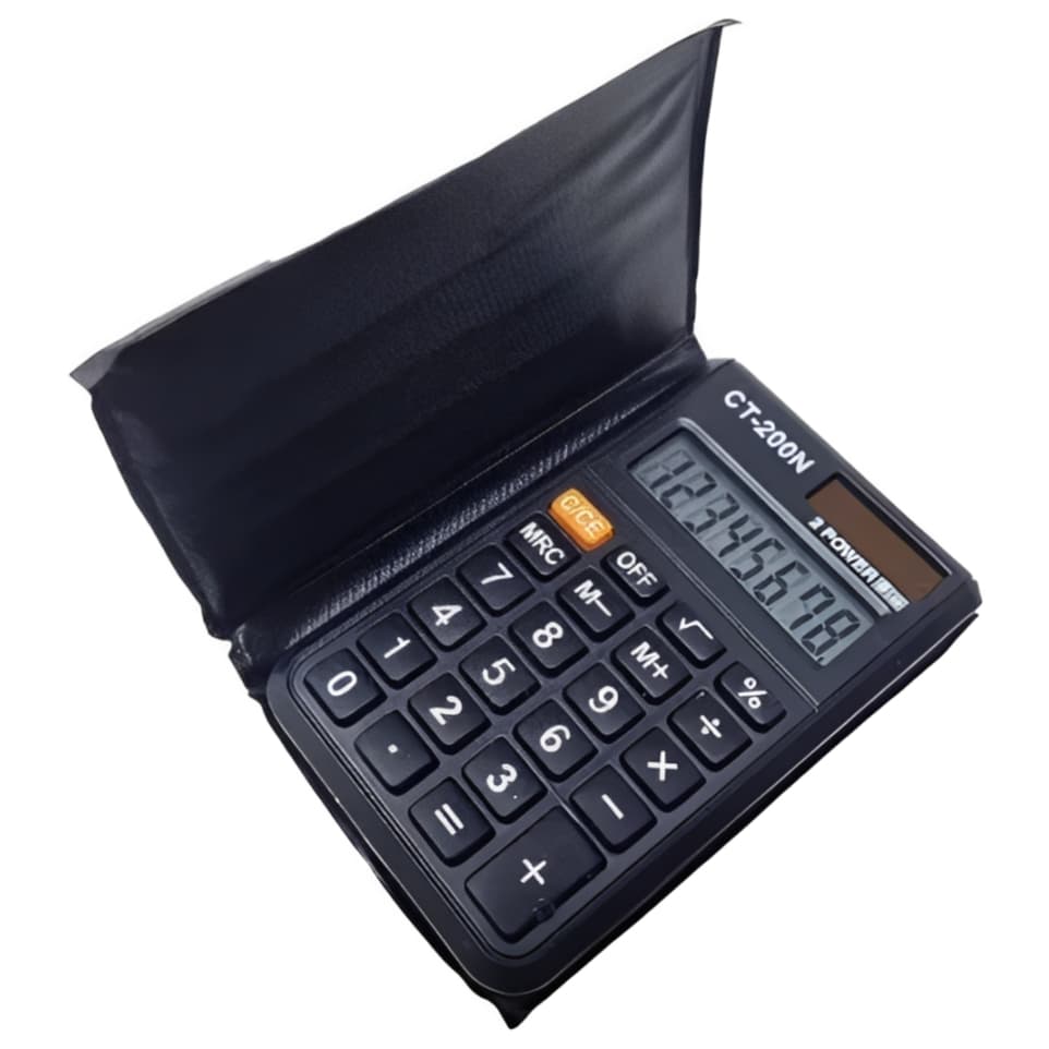 Mini Calculadora Portátil 8 Dígitos De Bolso Preta Alta Qualidade Escola Escritório Matemática