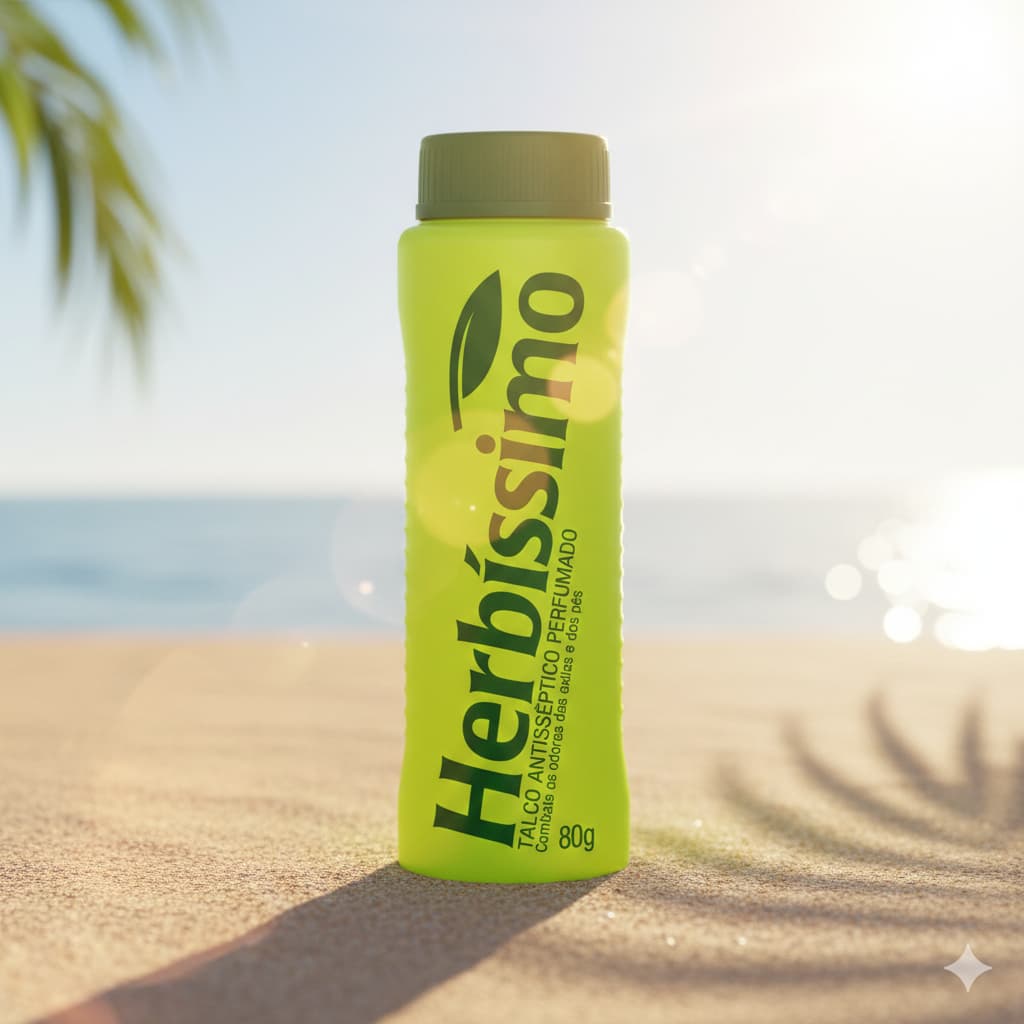 Talco Antisséptico Herbissimo Perfumado 80G