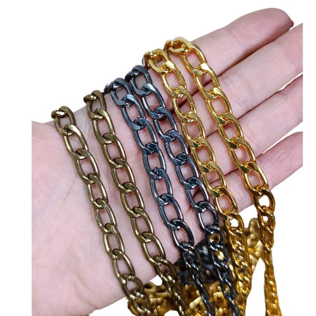 Corrente metal para alças de  bolsas e acessórios 1metro