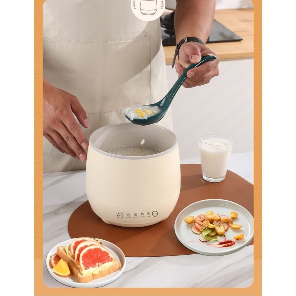 Mini Panela De Arroz Elétrica Sopas Caldos Cerâmica 1,8l Viccoli