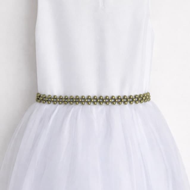 Cintos Pérola abs  8mm Acessório para festa  Branco 25 cores REF4206