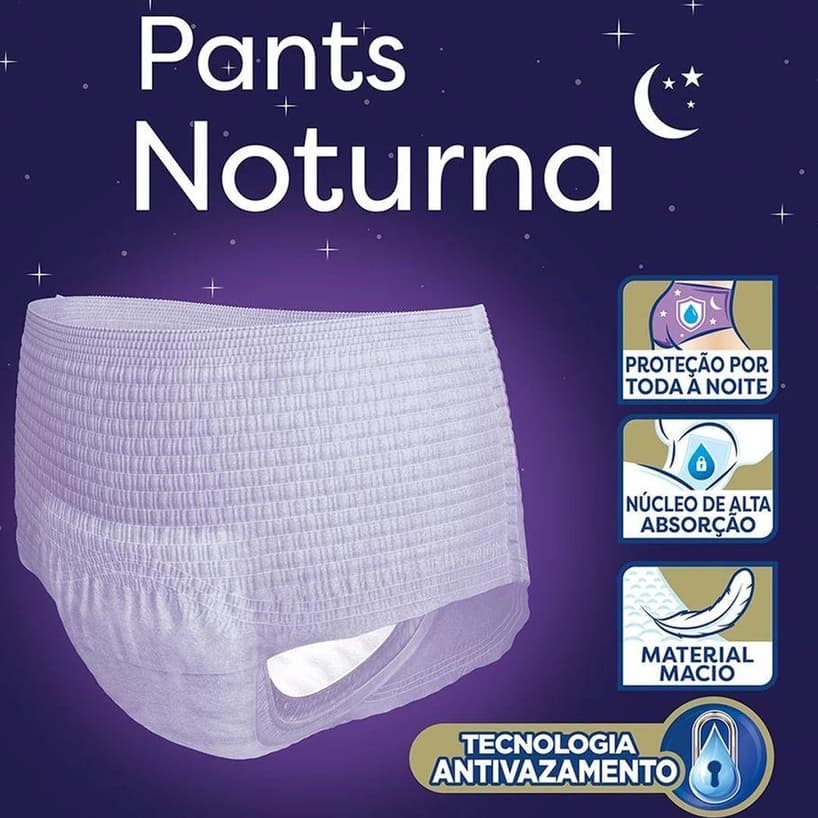 Roupa Intima Pants Noturna Fralda Geriátrica 16 un Higifral com Dupla Absorção