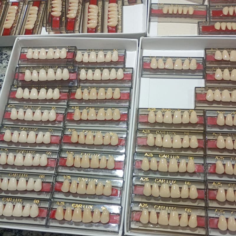1 placa de dente de Acrílico ótima Estética e resistência para provisório