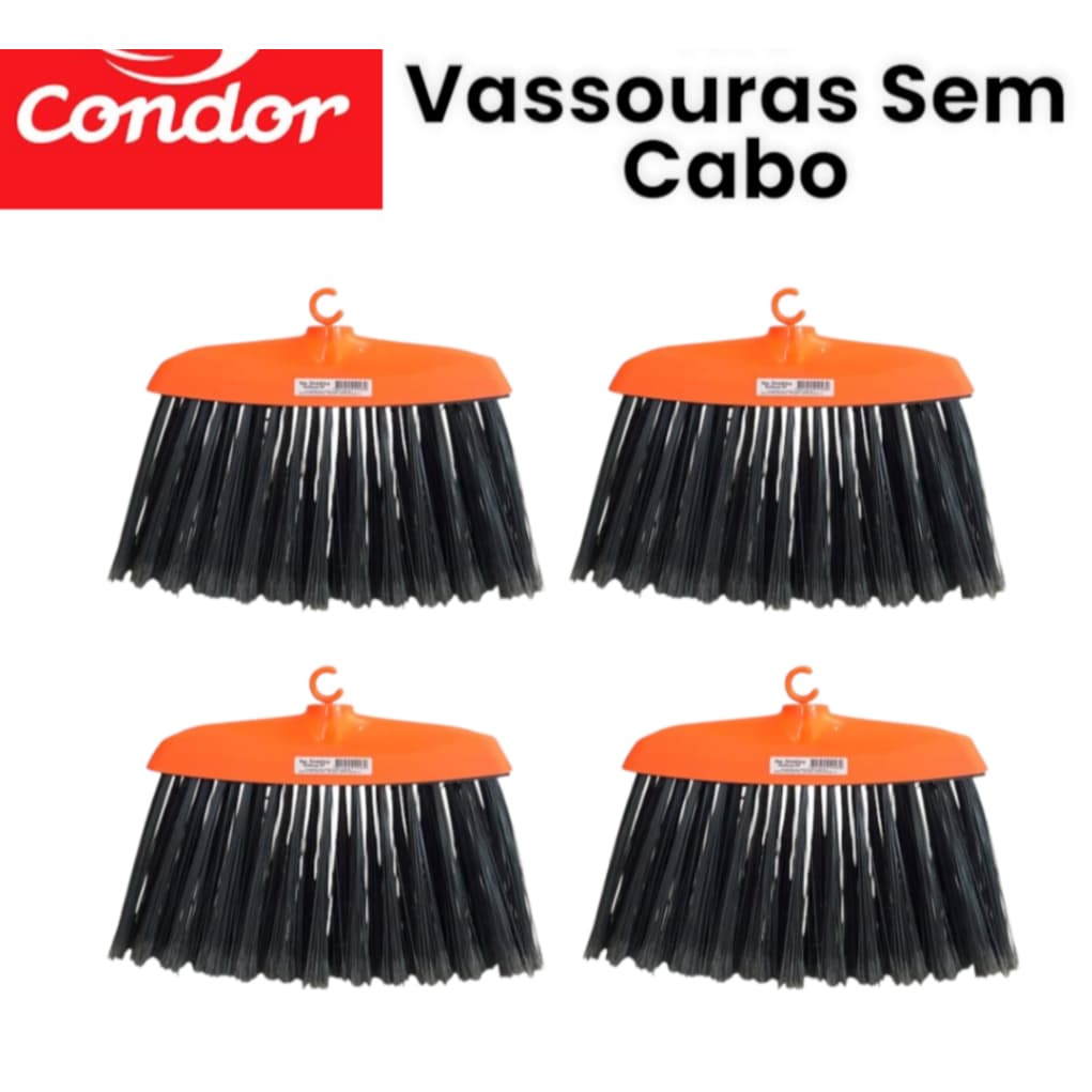 Vassoura Condor SEM CABO Original Vassoura de Limpeza Multiuso Uso Interno Externo
