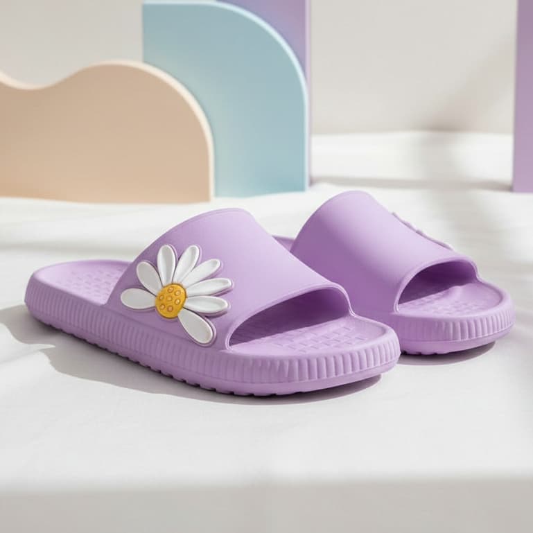 Chinelo Infantil Nuvem Slide Feminina Margarida Flores Mocinhas Modinha Pratico