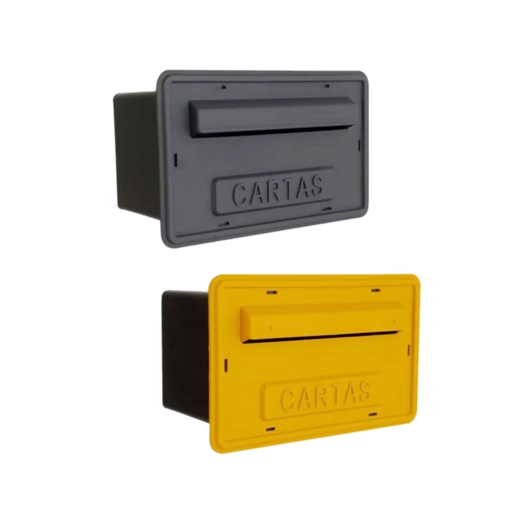 Caixa de Cartas Correio PVC para Embutir ou para Gradil e Portão.