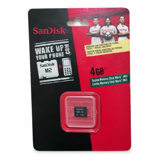 Cartão De Memória SanDisk Memory Stick Micro (M2) De 4GB