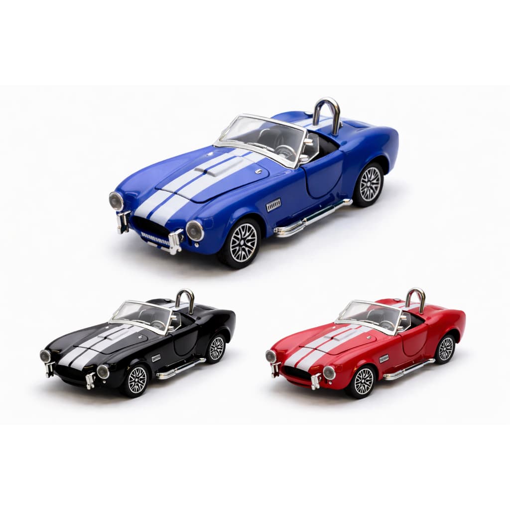 Miniatura Shelby Cobra 427 S/C 1965 Metal Clássico Colecionável Esportivo