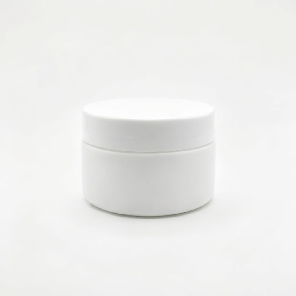 Kit Pote Plástico 60g Tampa Rosca Creme