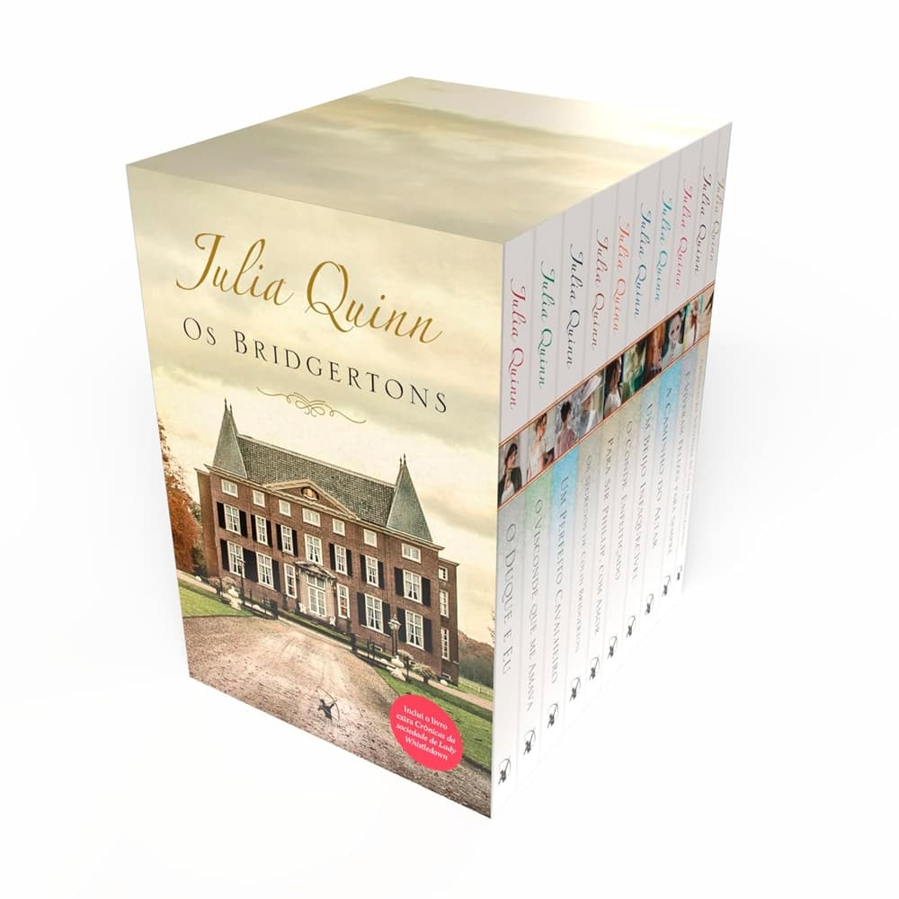 Box Os Bridgertons: Série completa com os 9 títulos + livro extra Crônicas da Sociedade de Lady Whis