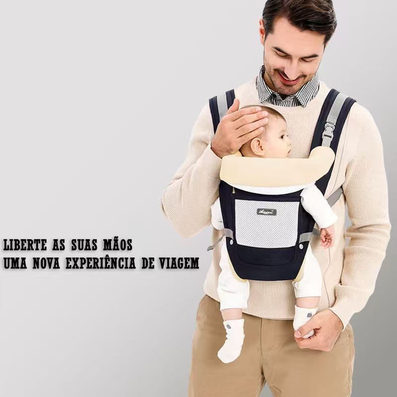 Canguru Bebê Passeio Ergonômico Confortável  Para Recem Nascido Menina Menino