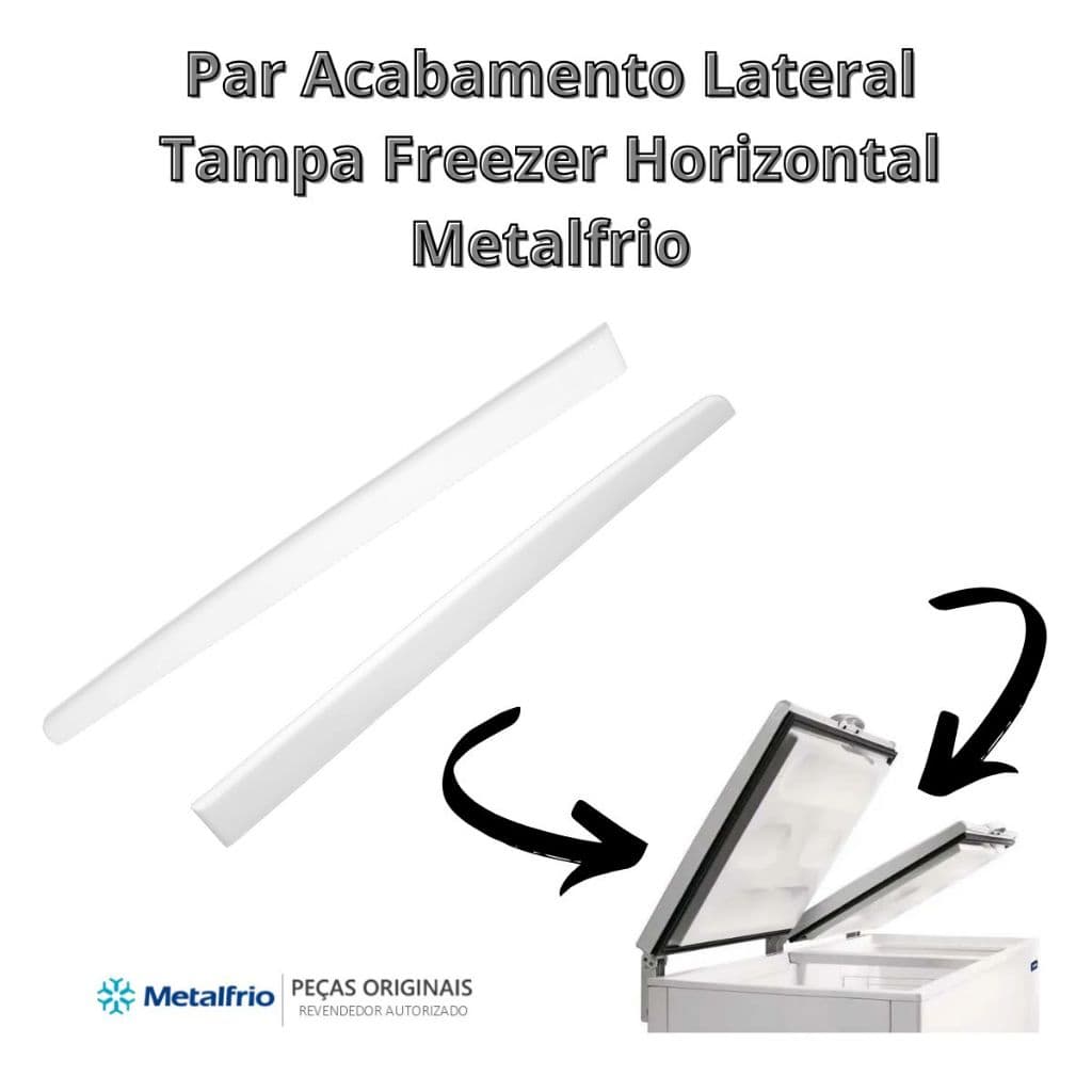 Par Acabamento Lateral Tampa Freezer Horizontal Metalfrio