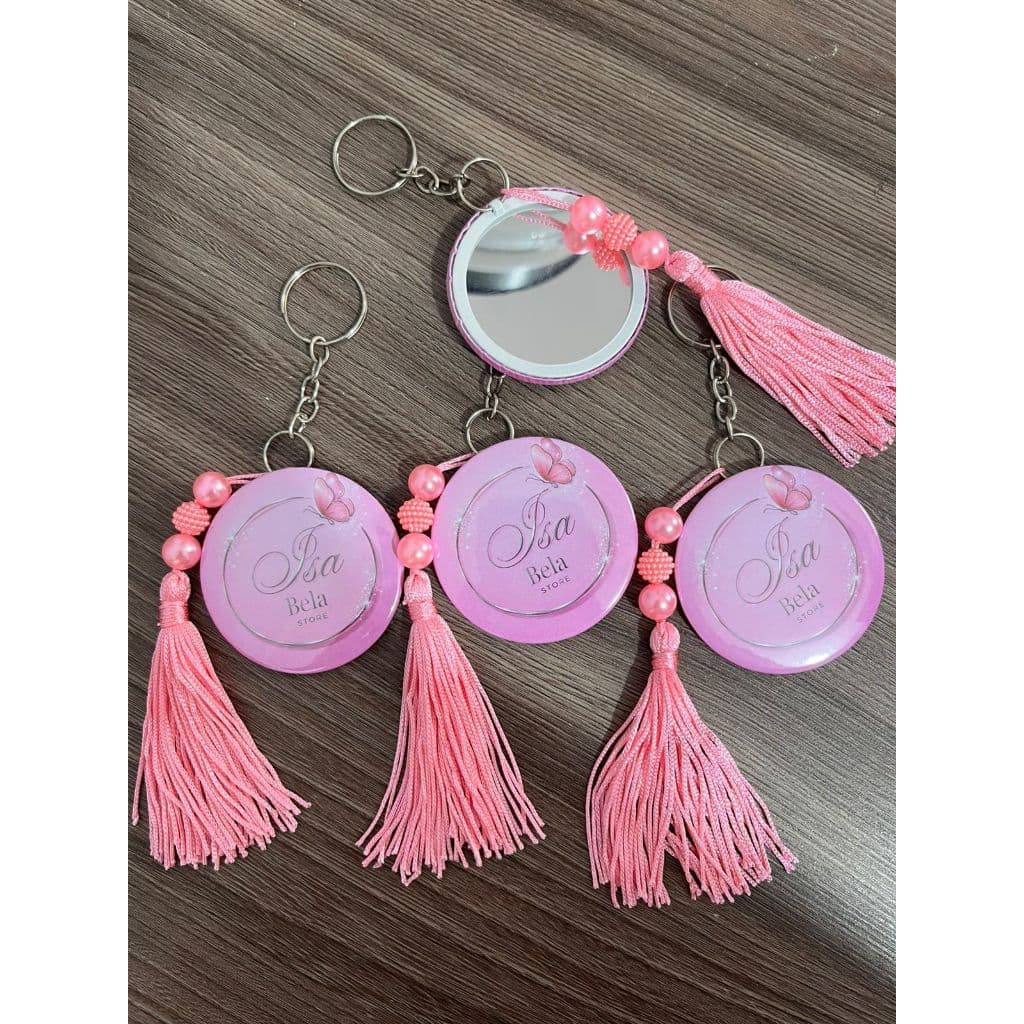 20_peças_Chaveiro_Espelho_Personalizado_Tassel