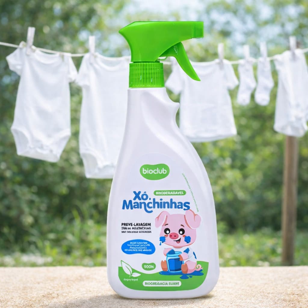 Xô Manchinhas Bioclub 500ml - Alvejante Infantil Tira Manchas Sem Cloro Natural