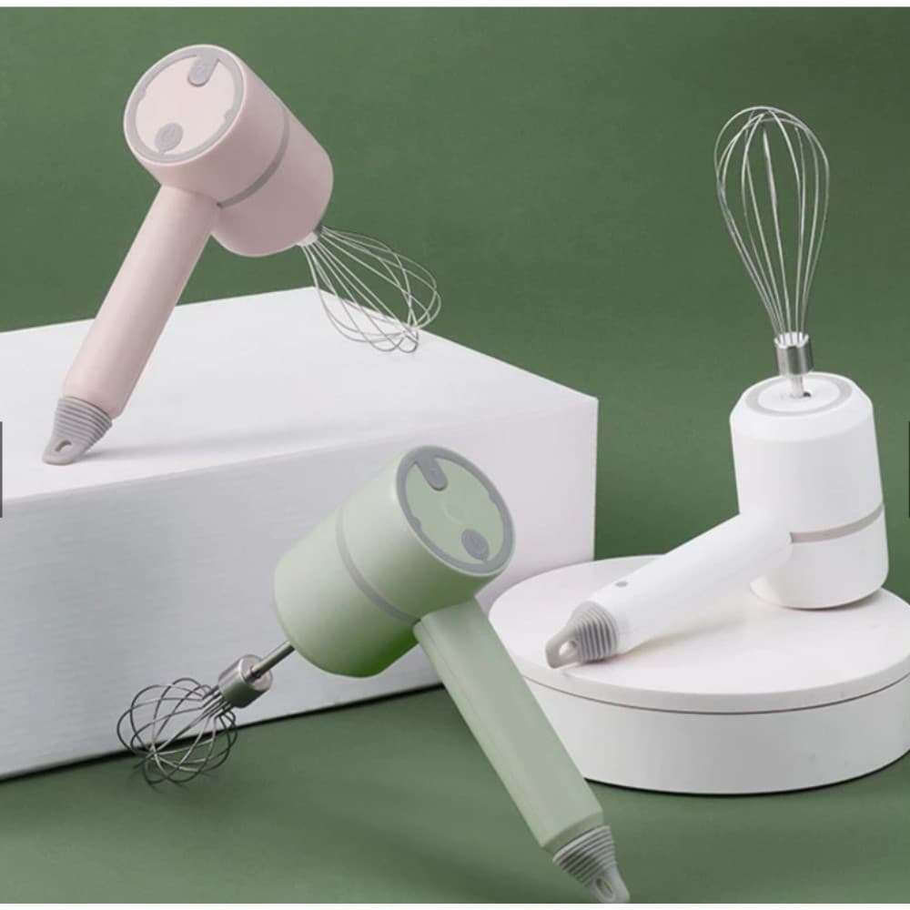 Mixer Batedor Elétrico Portátil Recarregável com USB - Compacto, Silencioso e Eficiente