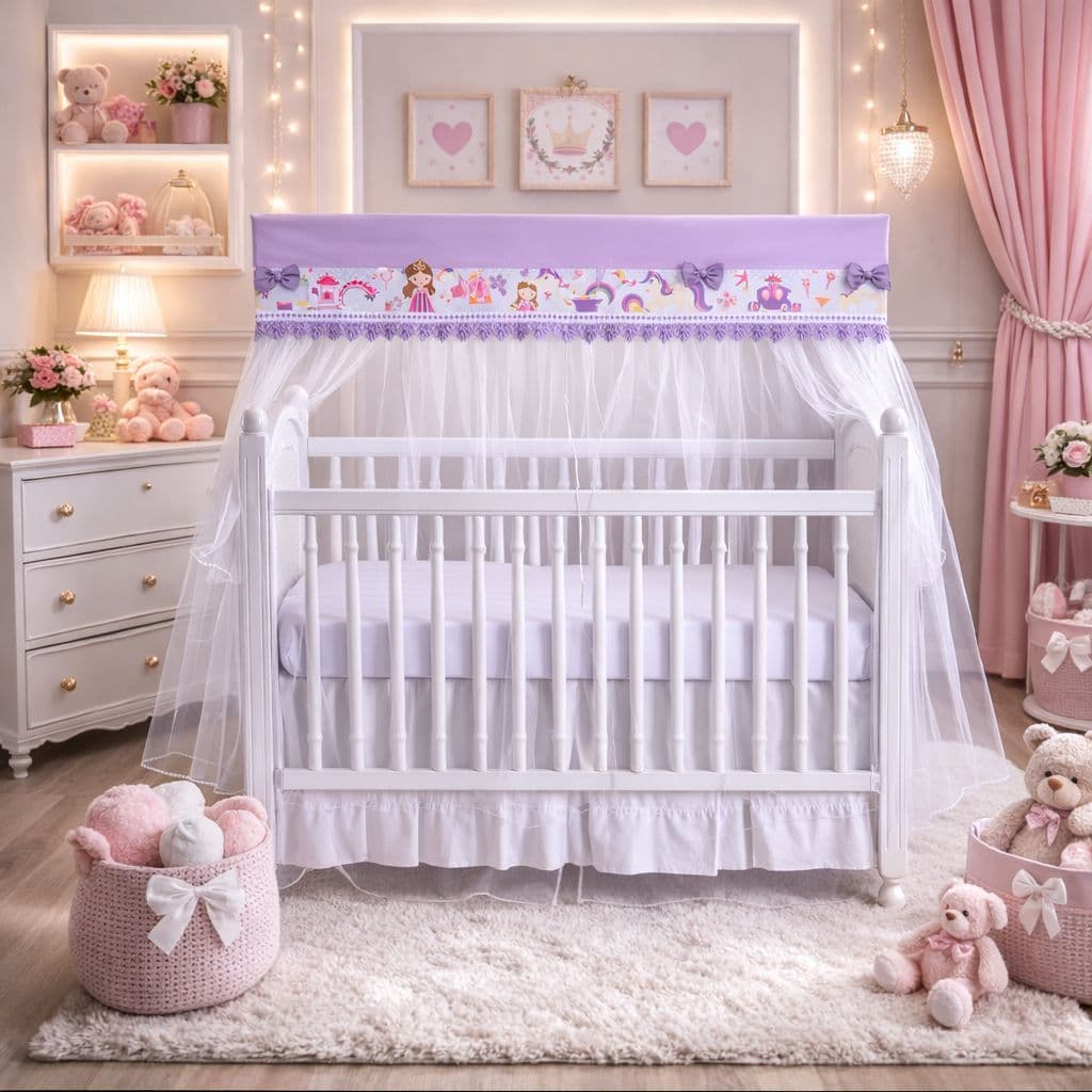 Mosquiteiro varal Berço Americano Padrão Quarto de Bebê menino menina Percal 400 Fios