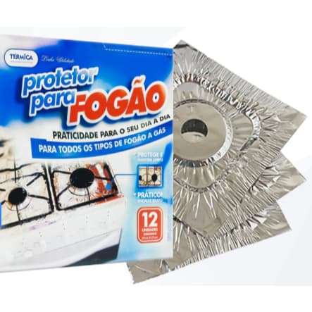 Protetor para Fogão Aluminio  com 12 unidades