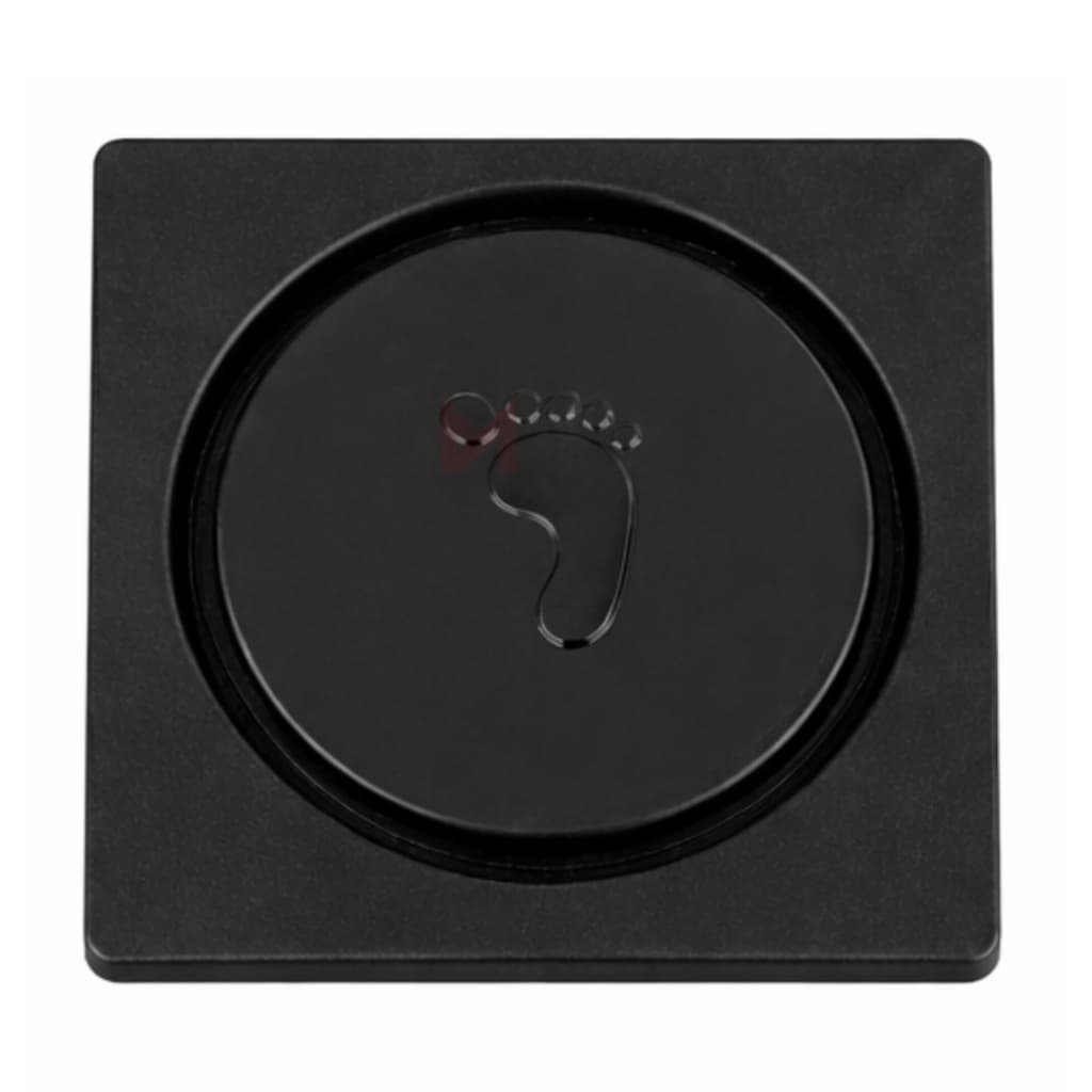 Ralo Click Inteligente 10x10 Cm Quadrado ABS PRETO - Veda Cheiro Banheiro Casa Cozinha