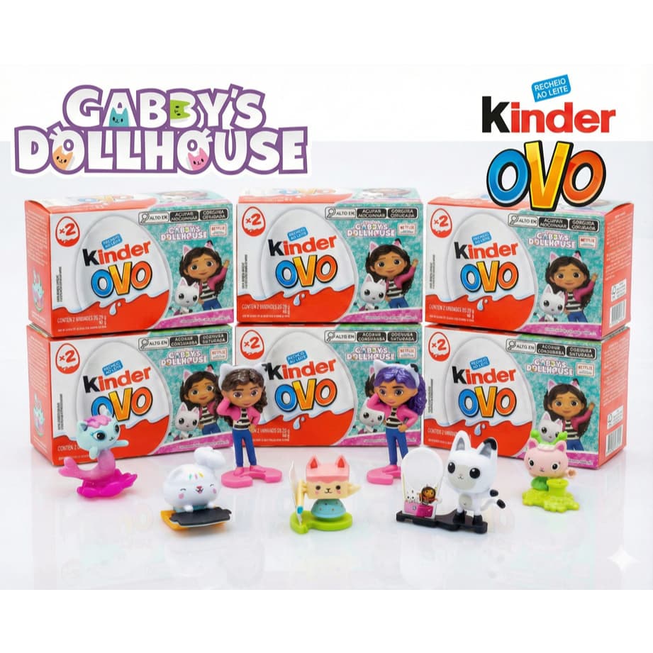 Brinquedo Colecionável Kinder Ovo - A Casa Mágica da Gabby