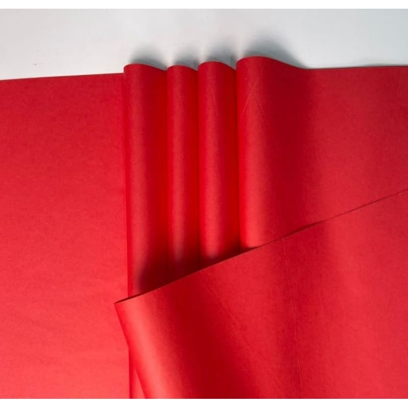 Papel de Seda Vermelho Claro - 50x35 pct 50 folhas ou 100 folhas,  embalagem roupa,doces rococó, pipas embrulhos