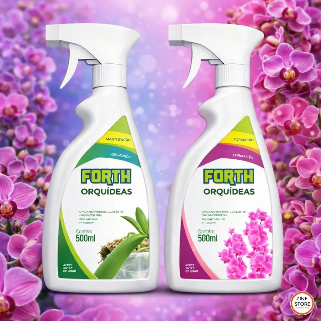 Kit Adubos Orgânicos Forth Manutenção E Floração Orquídeas