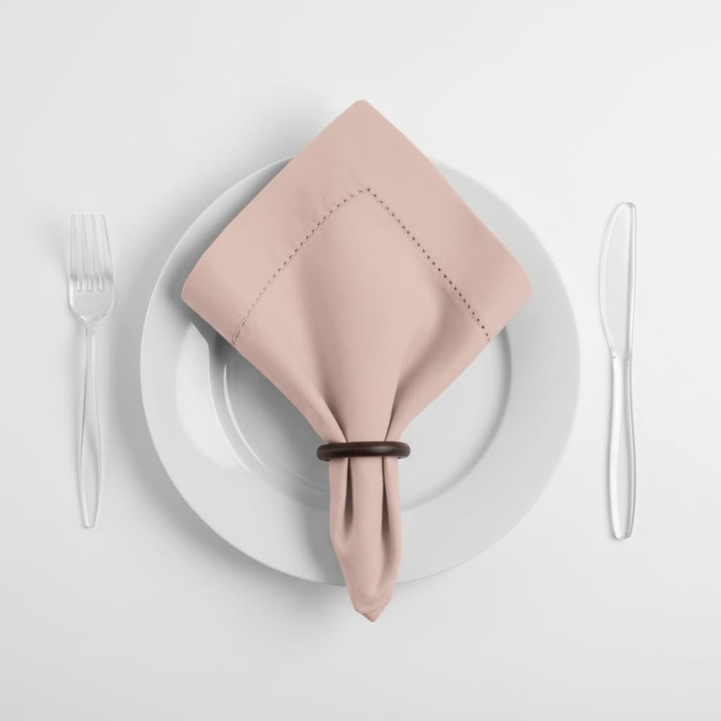 Kit de Guardanapos de Tecido Ponto Ajour 100% Algodão 40x40cm