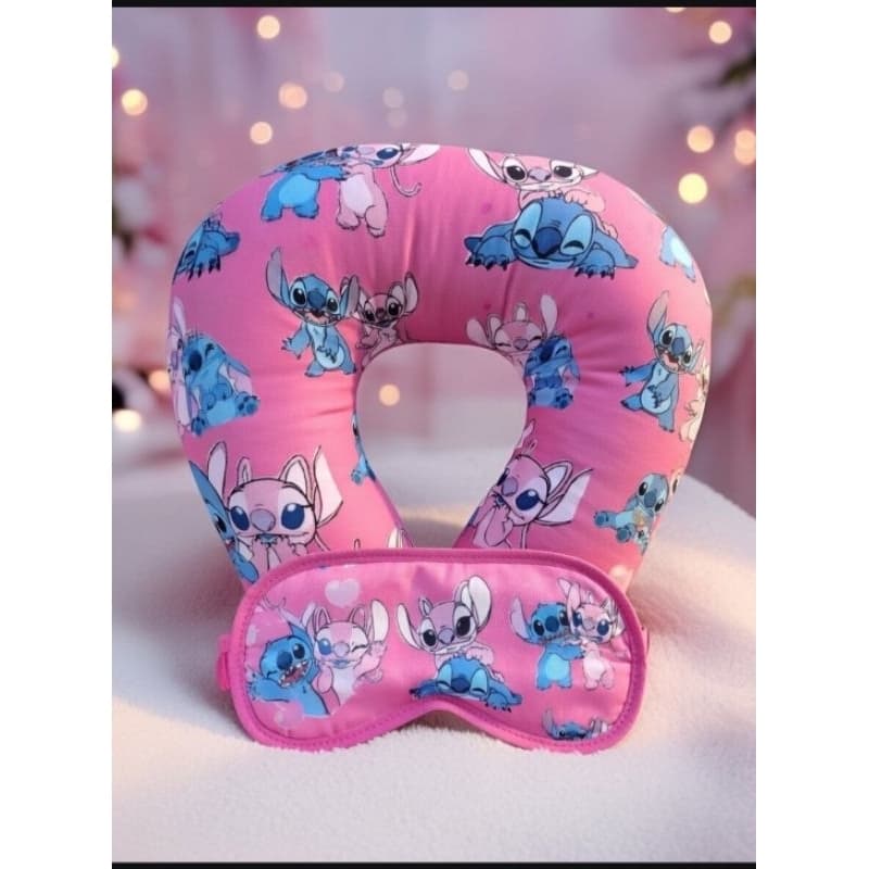 Kit Viagem Conforto Premium: Almofada de Pescoço + Máscara de Dormir