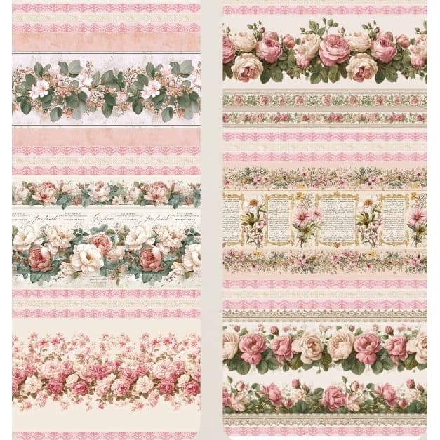 Tecido Tricoline Barrado Digital Floral Elegance 55x150cm Fernando Maluhy