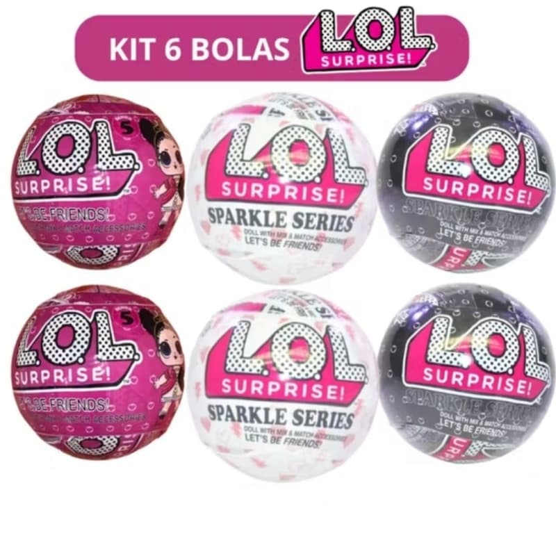 Bola Surprise LOL  Com Acessórios Menina Brinquedo infantil Presente Criativo