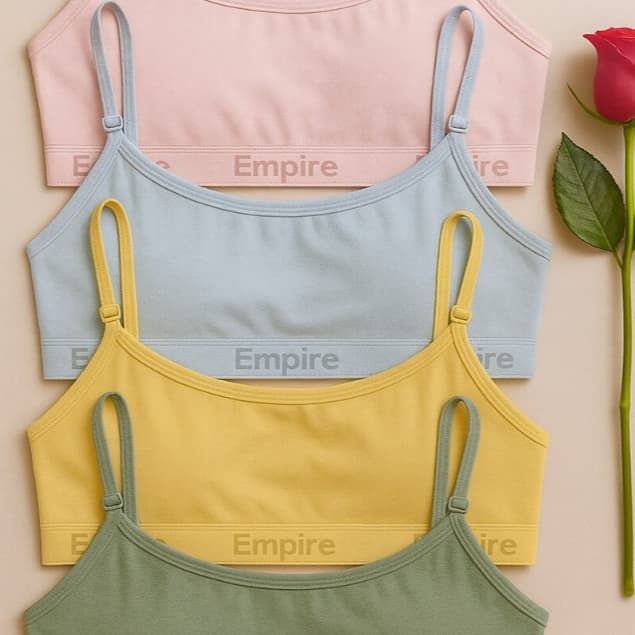 Kit 4 Top Feminino Forrado Microfibra Sutiã Top Fitness de Academia Lisos